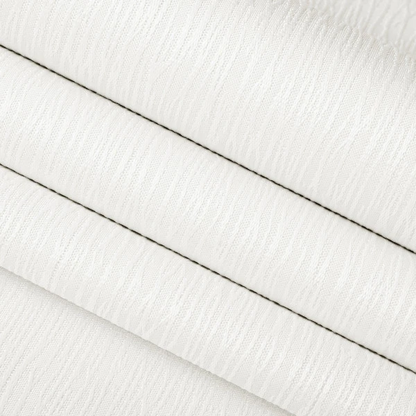 Europatex NYX White 55" Blackout Drapery Fabric 4 Europatex NYX White 55" Blackout Drapery Fabric - Image 2