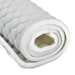 EverSoft™ Silver Hexagon Stitched Foam Backed Vinyl