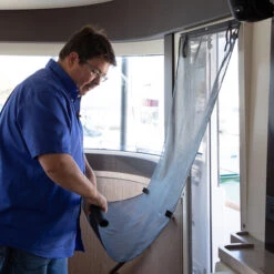 Fiberglass Mesh Charcoal 60" Fabric -Fabric Store Fiberglass Mesh 60 Charcoal No See Um 6