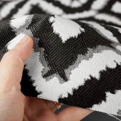 Hilary Farr Outdoor SPF Del Sol Ebony/Ivory 54" Fabric -Fabric Store Hilary Farr Outdoor SPF Del Sol Ebony Ivory 54 Fabric 4