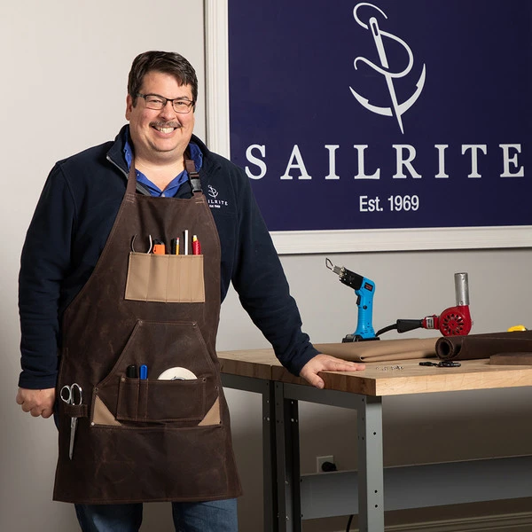 DuraWax™ Light Waxed Canvas Cotton Duck 12 Oz. Brown 57" Fabric 6 DuraWax™ Light Waxed Canvas Cotton Duck 12 Oz. Brown 57" Fabric - Image 4