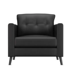 Nauga Soft Black Satin 54" Vinyl Fabric -Fabric Store Nauga Soft Vinyl Black Satin 54 901