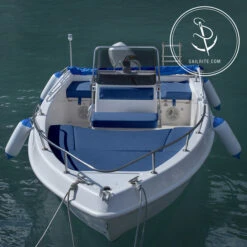 Naugahyde® All American Royal Blue 54" Vinyl Fabric -Fabric Store Naugahyde All American Royal Blue Vinyl AM37 54 85