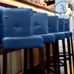 Naugahyde® All American Royal Blue 54" Vinyl Fabric -Fabric Store Naugahyde All American Royal Blue Vinyl AM37 54 89