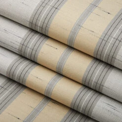 Sunbrella® Awning Stripe 4777-0000 Grey/Beige Chip Fancy 46" Fabric -Fabric Store Sunbrella 4777 0000 Grey Beige Chip Fancy Stripe 46 Signature Series Awning Stripe 2
