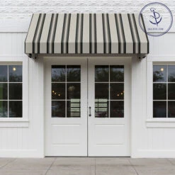 Sunbrella® Awning Stripe 4799-0000 Grey/Black/White 46" Fabric 12 Sunbrella® Awning Stripe 4799-0000 Grey/Black/White 46" Fabric -Fabric Store Sunbrella 4799 0000 Grey Black White Stripe 46 Signature Series Awning Stripe 707