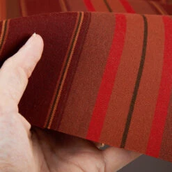 Sunbrella® Awning Stripe 4885-0000 Saxon Chili 46" Fabric -Fabric Store Sunbrella 4885 0000 Saxon Chili 46 Awning Stripe Fabric 4