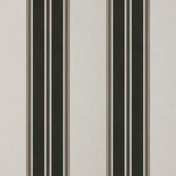 Sunbrella® Awning Stripe 4946-0000 Black/Taupe Fancy 46" Fabric