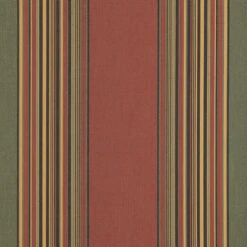 Sunbrella® Awning Stripe 4969-0000 Henna Fern Vintage 46" Fabric