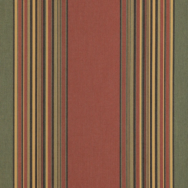 Sunbrella® Awning Stripe 4969-0000 Henna Fern Vintage 46" Fabric 3 Sunbrella® Awning Stripe 4969-0000 Henna Fern Vintage 46" Fabric