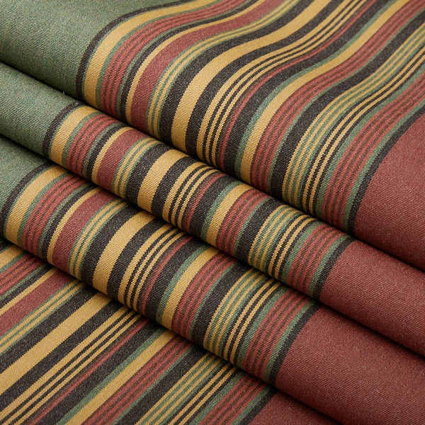Sunbrella® Awning Stripe 4969-0000 Henna Fern Vintage 46" Fabric 4 Sunbrella® Awning Stripe 4969-0000 Henna Fern Vintage 46" Fabric - Image 2