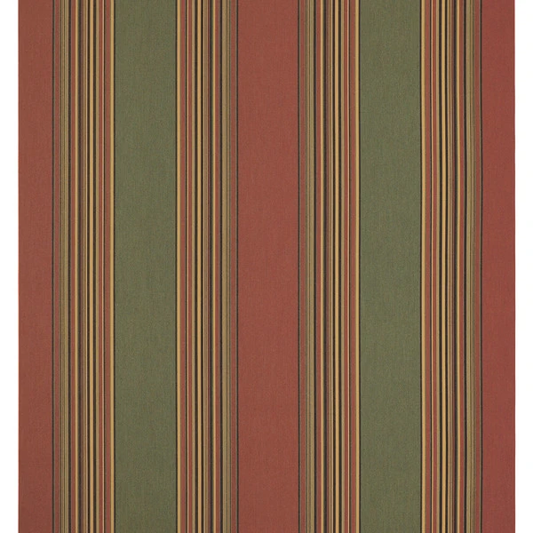 Sunbrella® Awning Stripe 4969-0000 Henna Fern Vintage 46" Fabric 5 Sunbrella® Awning Stripe 4969-0000 Henna Fern Vintage 46" Fabric - Image 3