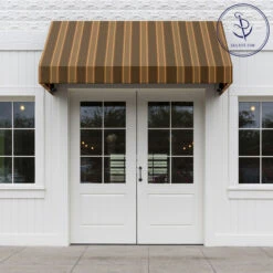 Sunbrella® Awning Stripe 4994-0000 Eastridge Cocoa 46" Fabric 12 Sunbrella® Awning Stripe 4994-0000 Eastridge Cocoa 46" Fabric -Fabric Store Sunbrella 4994 0000 Eastridge Cocoa 46 Signature Series Awning Stripe 707