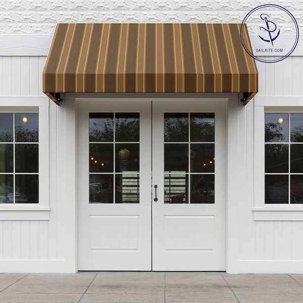 Sunbrella® Awning Stripe 4994-0000 Eastridge Cocoa 46" Fabric 7 Sunbrella® Awning Stripe 4994-0000 Eastridge Cocoa 46" Fabric - Image 5