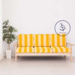 Sunbrella® Awning Stripe 5702-0000 Beaufort Yellow/White 6 Bar 46" Fabric 13 Sunbrella® Awning Stripe 5702-0000 Beaufort Yellow/White 6 Bar 46" Fabric -Fabric Store Sunbrella 5702 0000 Sunflower Yellow White 6 Bar 46 87