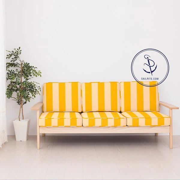 Sunbrella® Awning Stripe 5702-0000 Beaufort Yellow/White 6 Bar 46" Fabric 8 Sunbrella® Awning Stripe 5702-0000 Beaufort Yellow/White 6 Bar 46" Fabric - Image 6