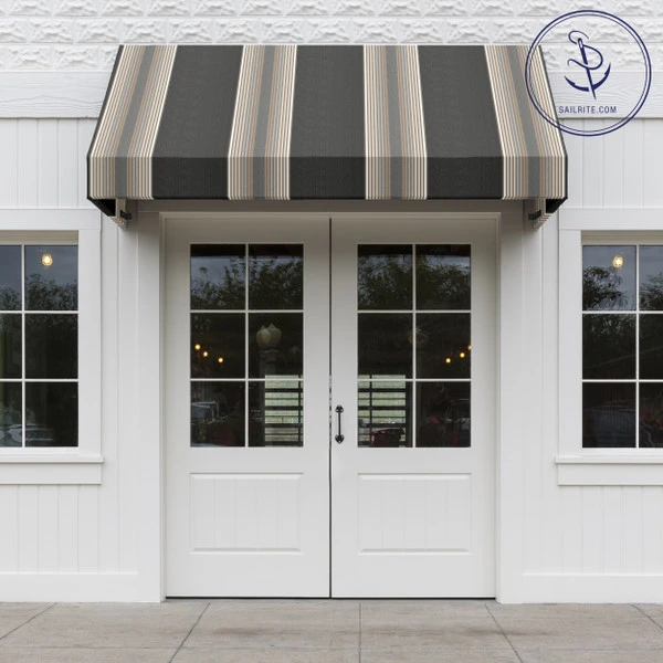 Sunbrella® Awning Stripe 4836-0000 Tillman Shale 46" Fabric 7 Sunbrella® Awning Stripe 4836-0000 Tillman Shale 46" Fabric - Image 5